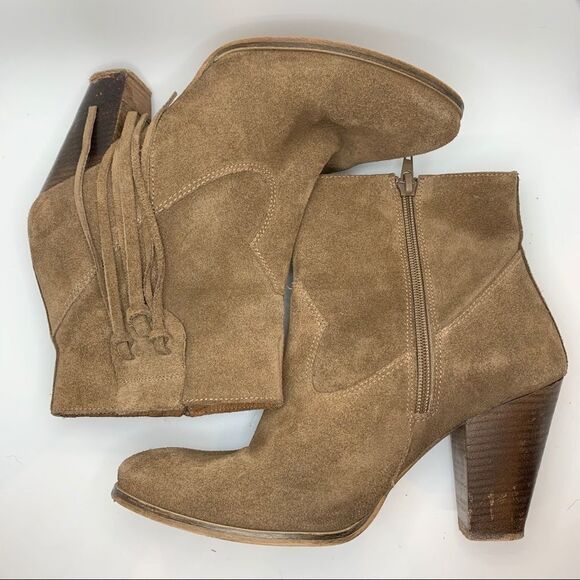 Anthropologie Howsty Marci Fringe Ankle Boot - Picture 4 of 6